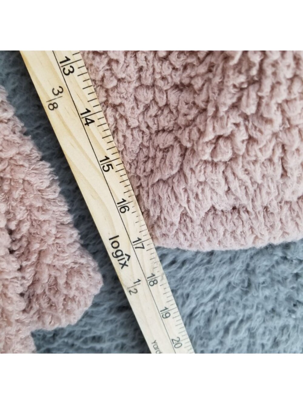 Natori Robe Womens Large/XL Dusty Pink Plush Long Sleeve Lounge Short Robe - Picture 6 of 7